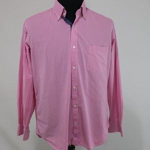 Tailor Byrd Logo Checkered Striped Pink Denin